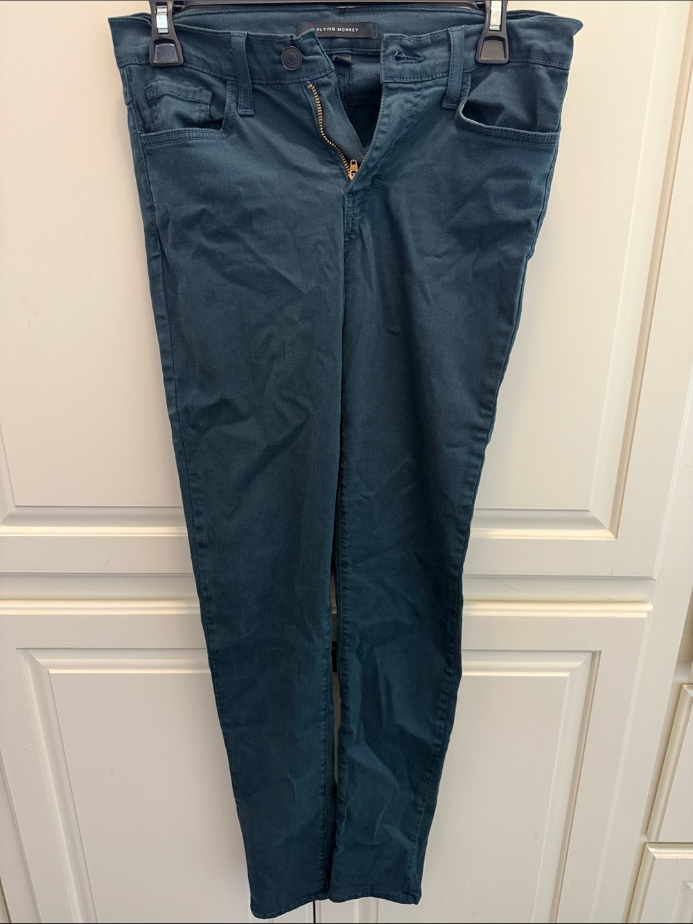 Flying Monkey Teal Skinny Jeans